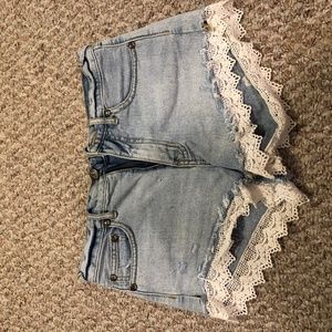 Free People Jean Shorts